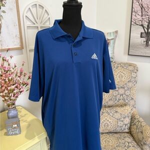Adidas Blue Performance Polo Shirt